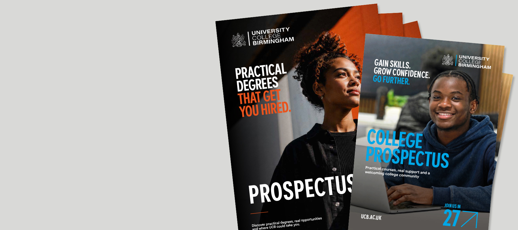 Graphic showing the front cover of our prospectuses