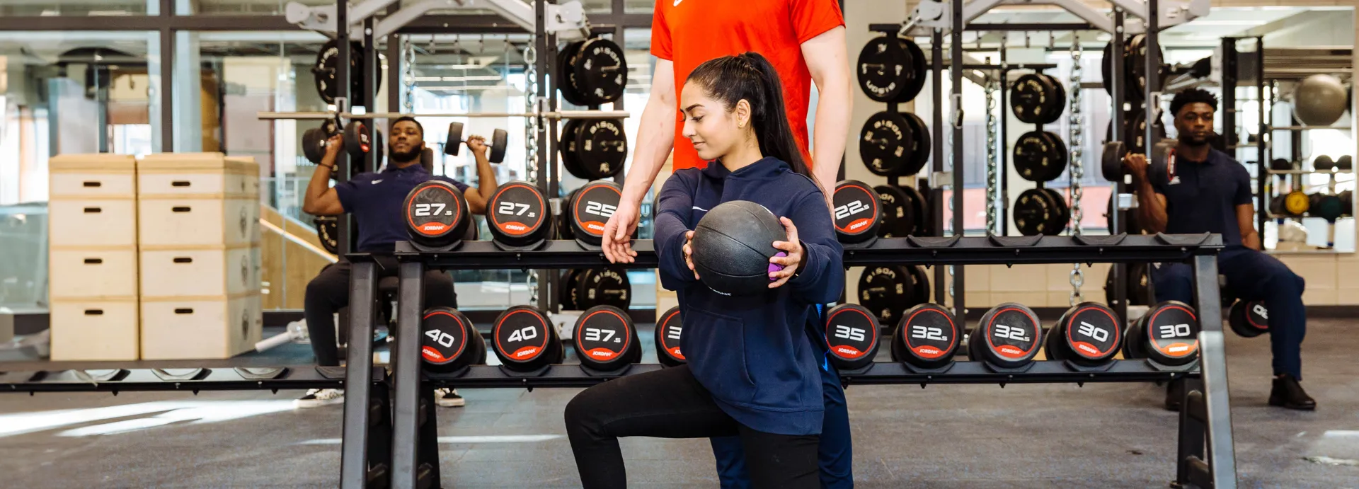 Students at the Human Performance Lab University College Birmingham