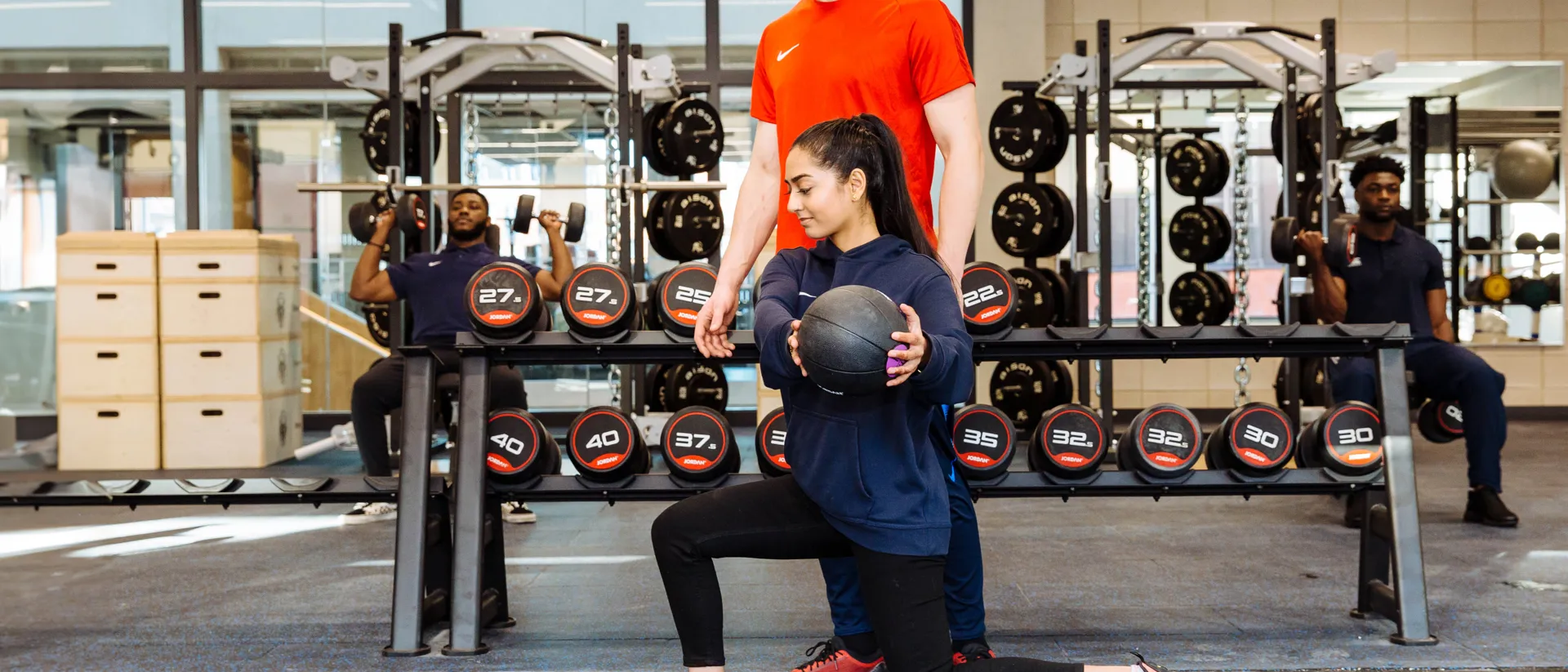 Students at the Human Performance Lab University College Birmingham
