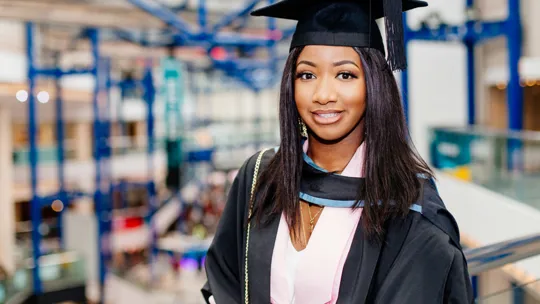 Student graduating from UCB