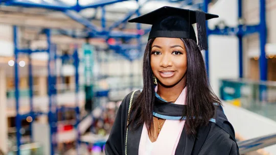 Student graduating from UCB