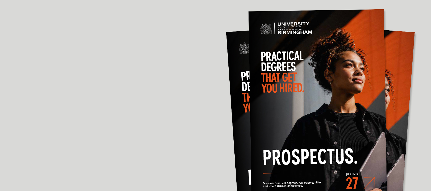 Graphic showing the front cover of the UG Prospectus