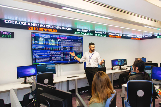 Trading Room 1 at University College Birmingham