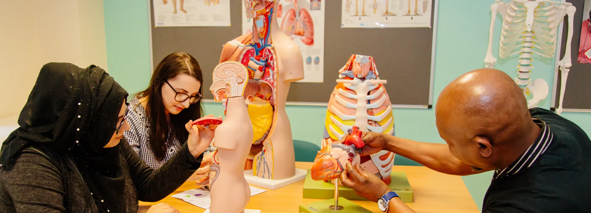 Students at the Health Hub